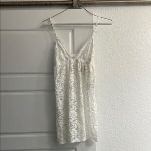 Chic White Lace Dress